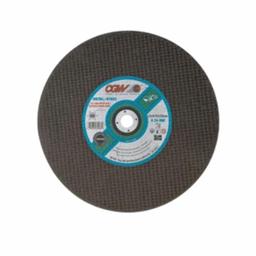 CGW® 35599 High Speed Straight Cut-Off Wheel, 14 in Dia x 5/32 in THK, 20 mm Center Hole, 24 Grit, Aluminum Oxide Abrasive